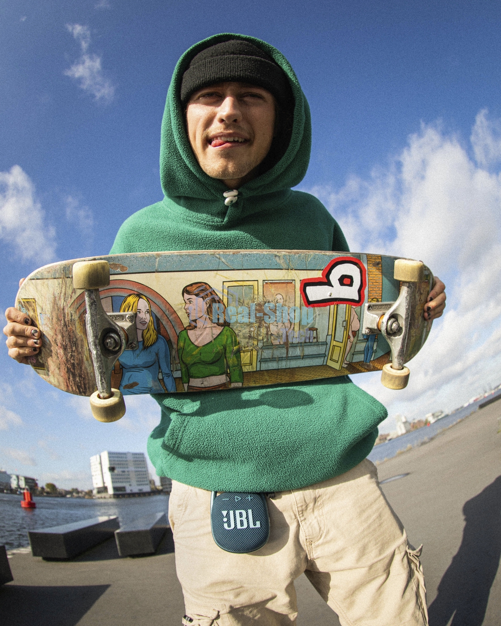 Портативная акустическая система JBL CLIP 4, синий