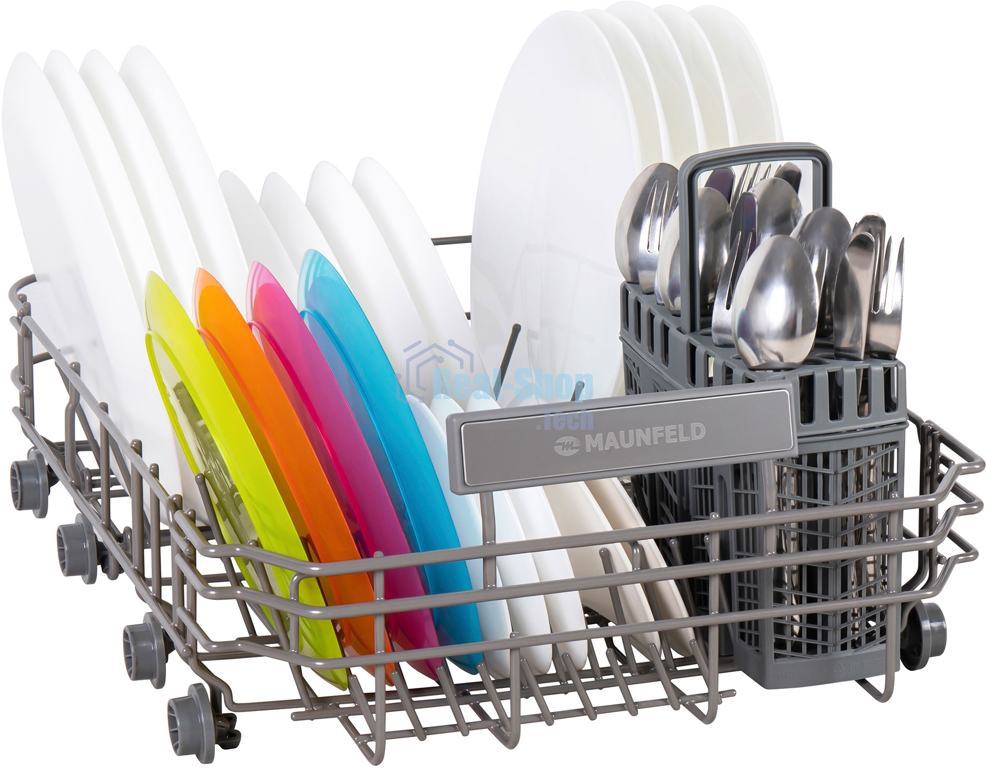 Посудомоечная машина Maunfeld MWF08S, белый, 44.8 см, 9 компл., 49 дБ, класс A+