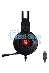 Гарнитура проводная с микрофоном A4 Bloody G525 черный 2м мониторные оголовье (G525 BLACK)