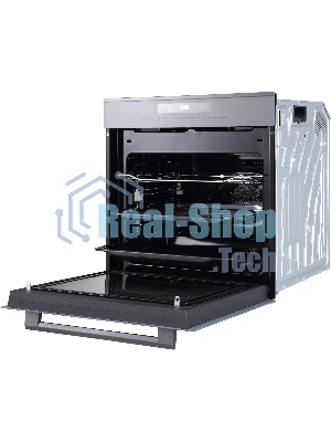 Духовой шкаф с функцией СВЧ OKB 1340 GBXGr MW серое стекло + черная нержавеющая сталь