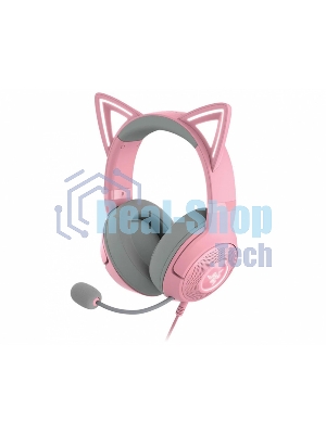 Гарнитура Razer Kraken Kitty V2 Quartz розовый, проводная, USB, подсветка