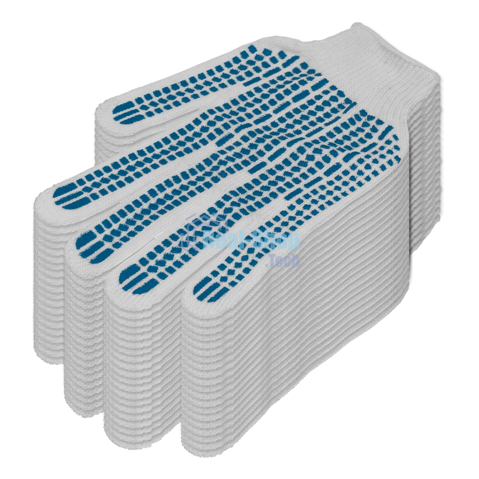 Перчатки трикотажные, с ПВХ Протектор, 32 г, 10 класс, 10 пар/уп