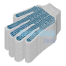 Перчатки трикотажные, с ПВХ Протектор, 32 г, 10 класс, 10 пар/уп