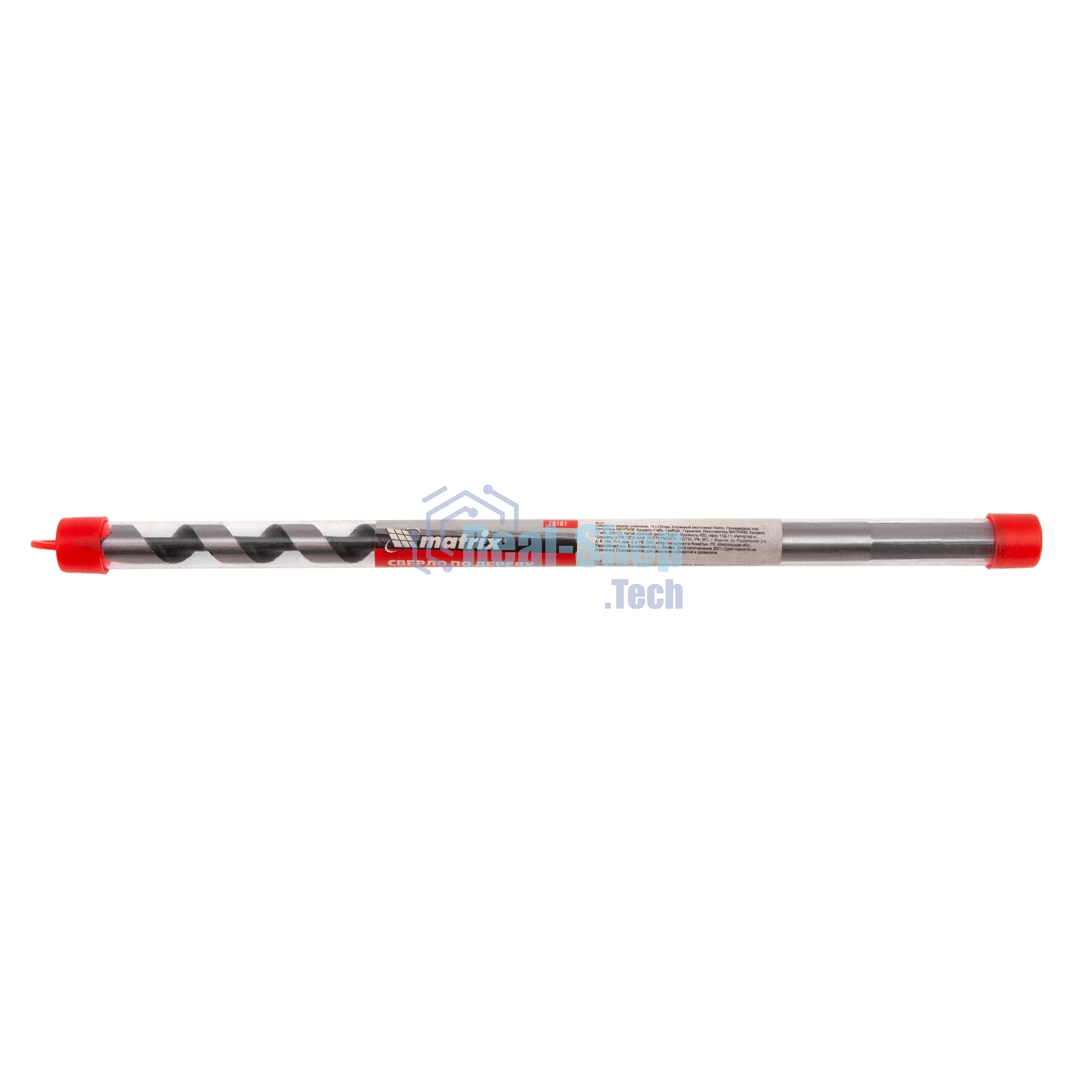 Сверло по дереву Matrix шнековое, 10 х 230 мм, 6-гранный хвостовик