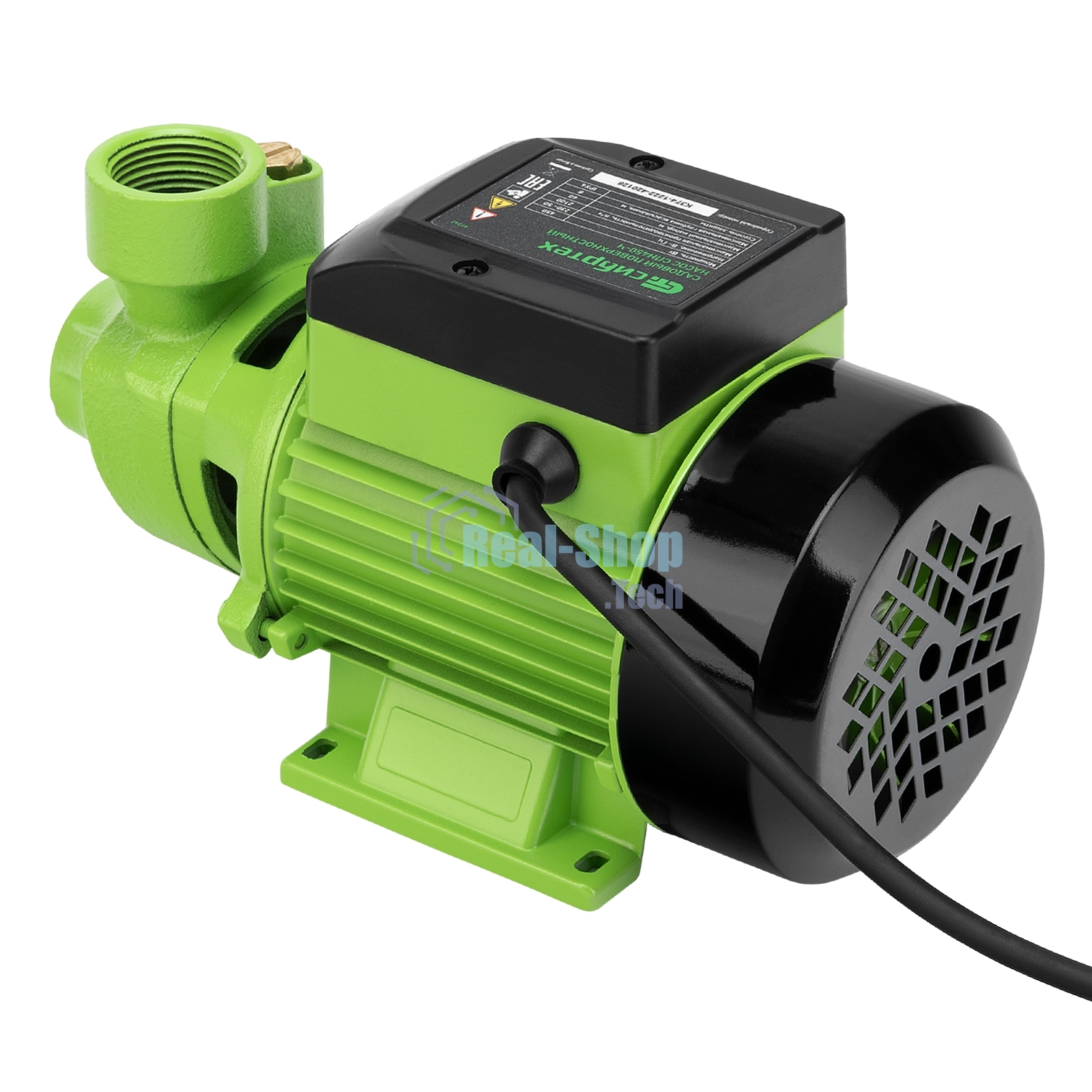 Садовый поверхностный насос Сибртех СПН450-Ч 450 Вт напор 40 м 2100 л/ч чугун