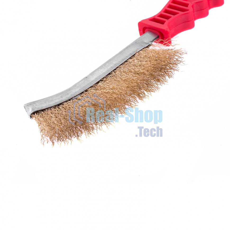 Щетка Matrix металлическая латунированная, пластиковая ручка