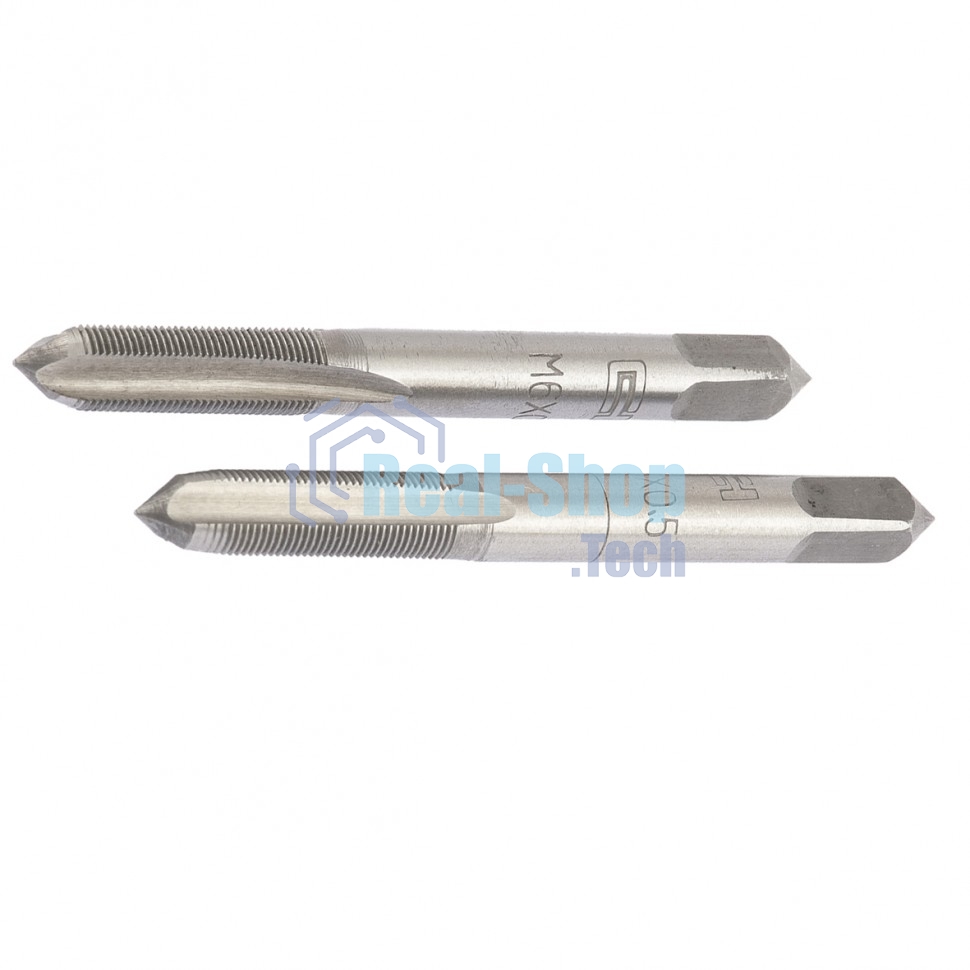 Метчик ручной Сибртех М5 х 0,8 мм, комплект из 2 шт.