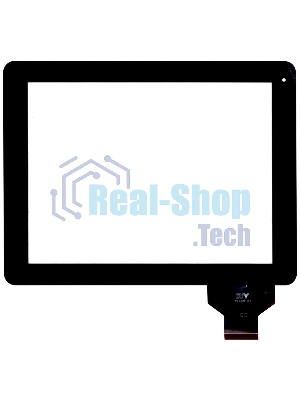 Сенсорное стекло (тачскрин) для DNS AirTab M975w, черное