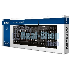 Клавиатура проводная SVEN KB-S300/USB/WIRED/Black