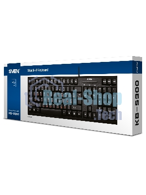 Клавиатура SVEN KB-S300 проводная, USB Type-A, чёрный