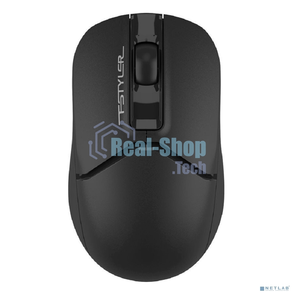Мышь беспроводная A4Tech Fstyler FG12S черный, 1200 dpi, радиоканал, USB, кнопки - 3