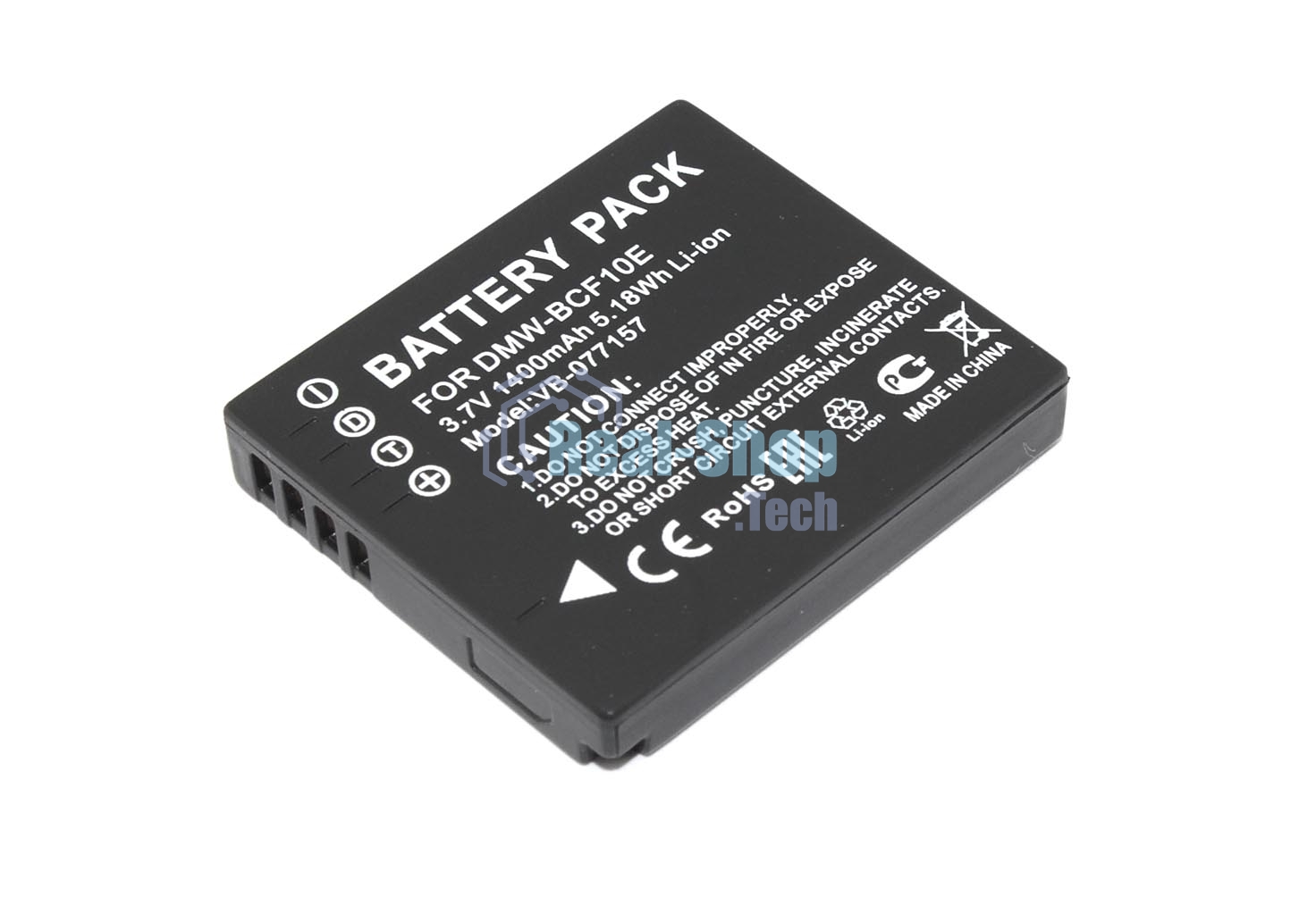 Аккумуляторная батарея для фотоаппарата Panasonic Lumix DMC-F (DMW-BCF10E) 3,7V 1400mAh Li-ion