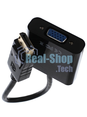 Кабель-переходник DP --> VGA-F 0,2m, Telecom (TA522)