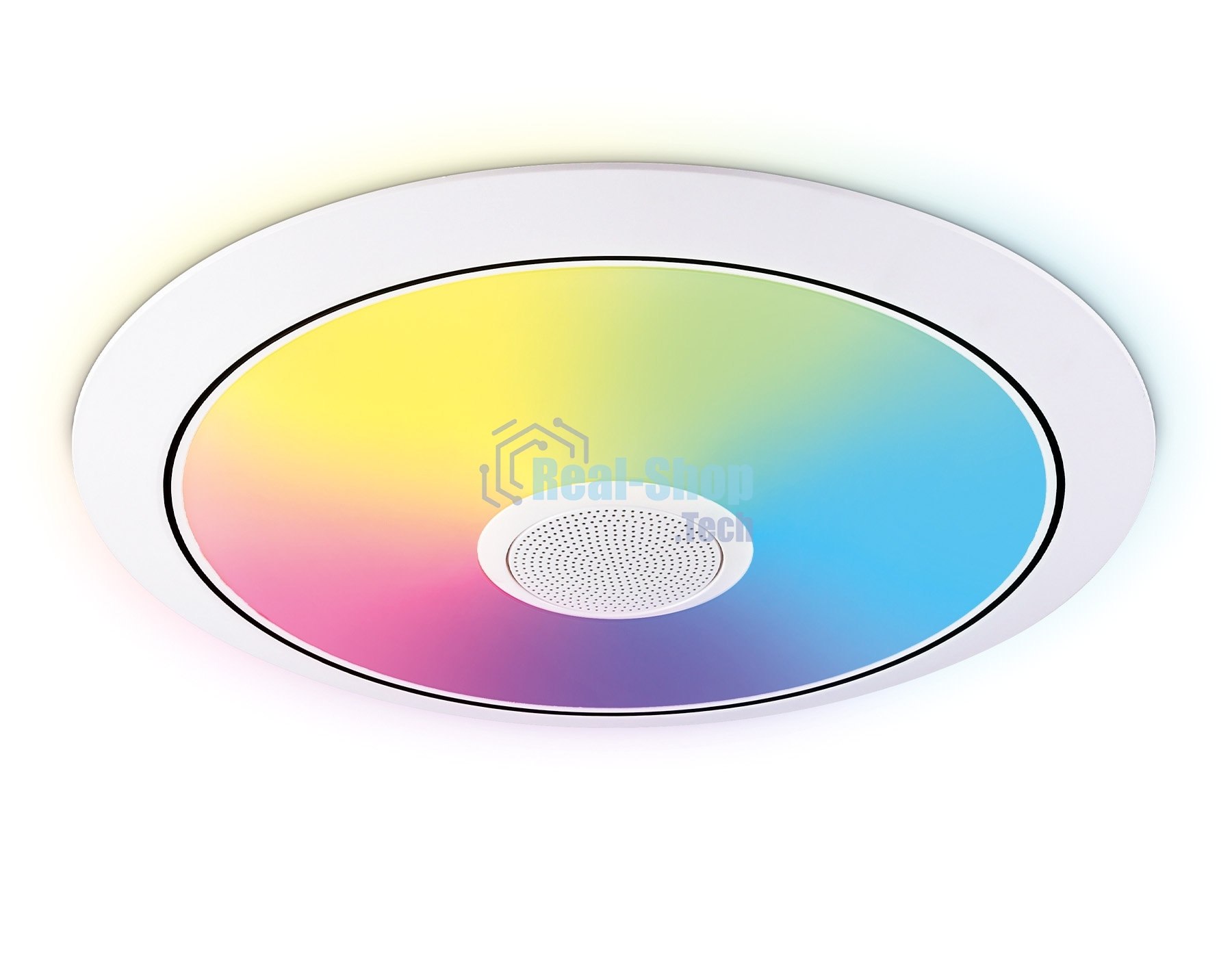 Музыкальный светодиодный светильник Ambrella light FZ720 WH белый IP20 52W 3000-6500K+RGB Music 450*65 (ПДУ ИК)