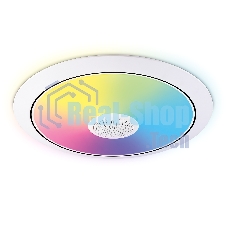 Музыкальный светодиодный светильник Ambrella light FZ720 WH белый IP20 52W 3000-6500K+RGB Music 450*65 (ПДУ ИК)