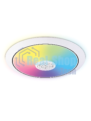 Музыкальный светодиодный светильник Ambrella light FZ720 WH белый IP20 52W 3000-6500K+RGB Music 450*65 (ПДУ ИК)