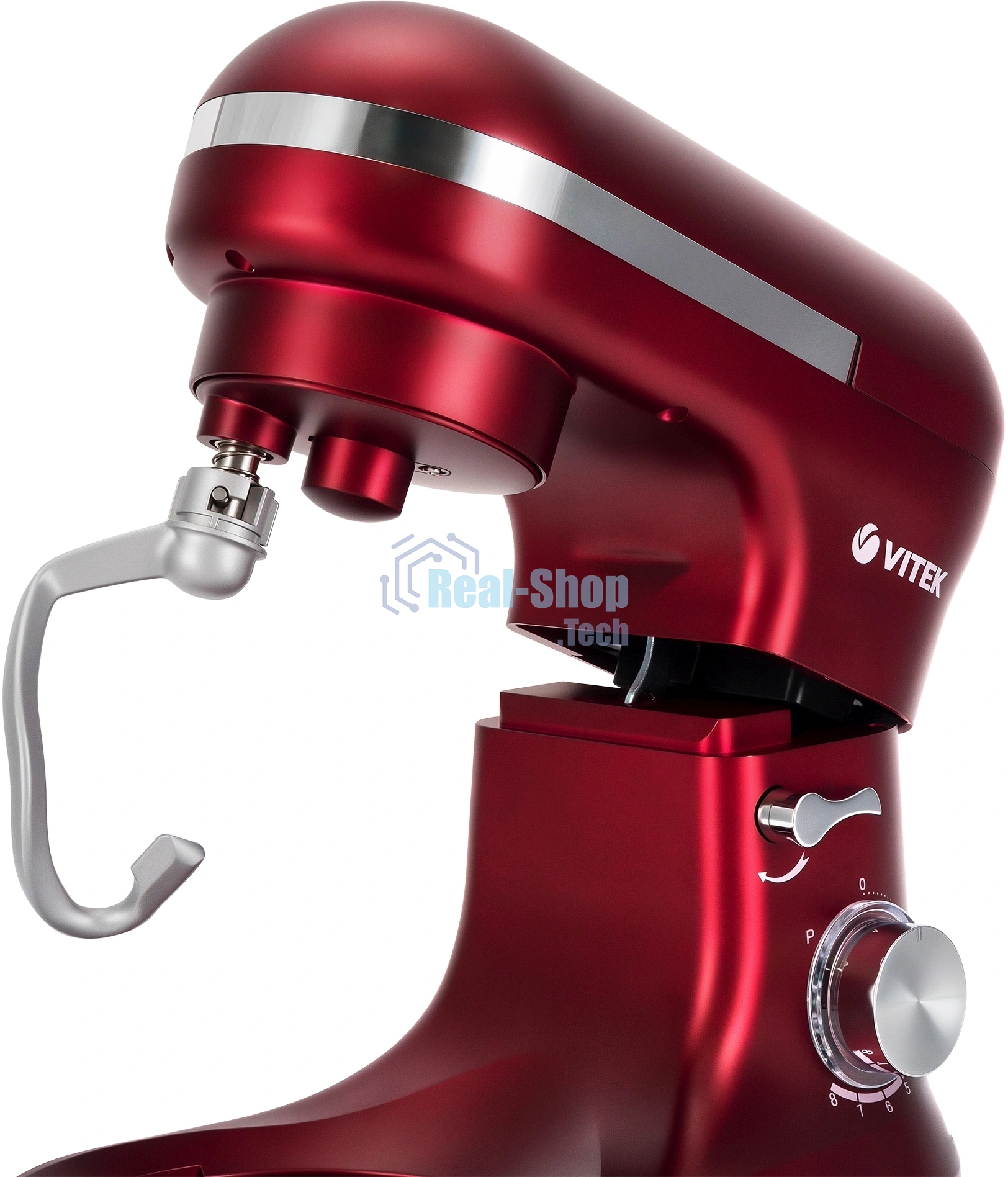 Миксер Vitek VT-PM0111 красный, стационарный, 1500 Вт, 4.5 л, 8 скоростей