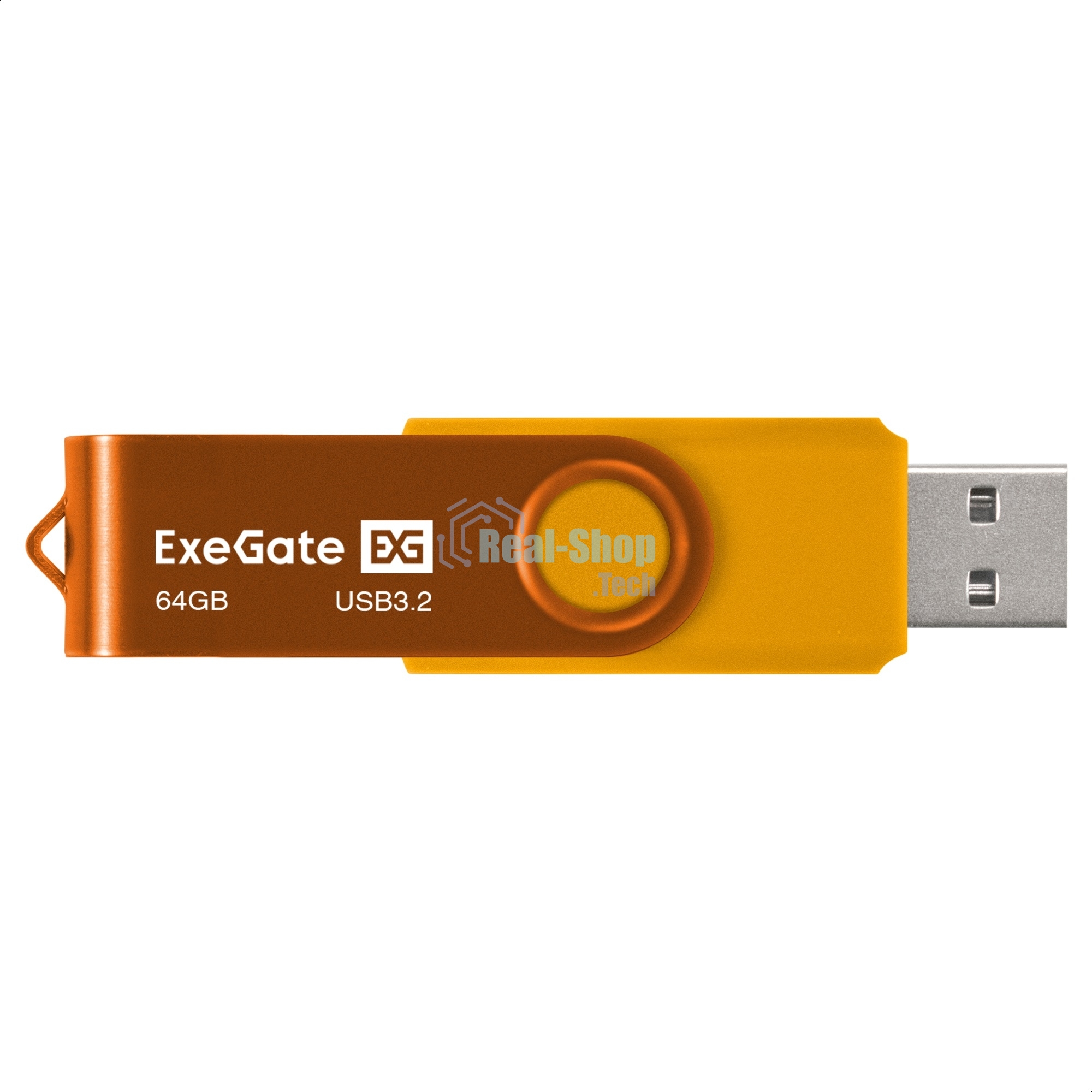 USB-флеш накопитель Exegate EX302062RUS Jet Ultra 64GB жёлтый (USB3.0/=USB3.1 Gen1/=USB3.2 Gen1 5Gbps, пластик/металл)