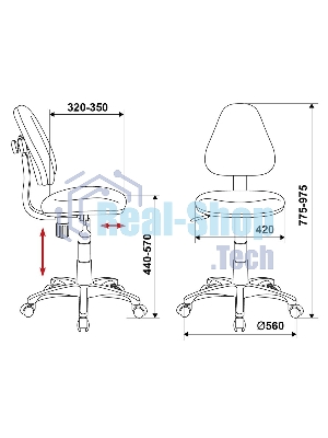 Кресло Бюрократ KD-4/PENCIL-GN зеленый, ткань, 120 кг