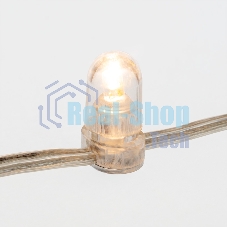 Гирлянда Neon-night LED Клип-лайт 12 V, прозрачный ПВХ, 150 мм, цвет диодов теплый белый