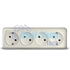 Розетка 4-м ОП Олимп без заземл. беж. UNIVersal 1168