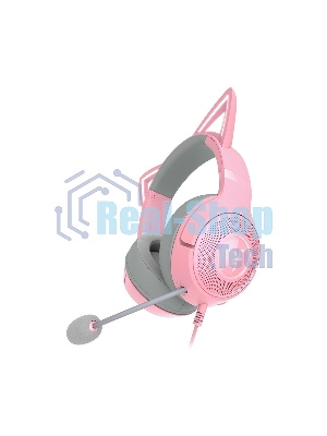 Гарнитура Razer Kraken Kitty V2 Quartz розовый, проводная, USB, подсветка