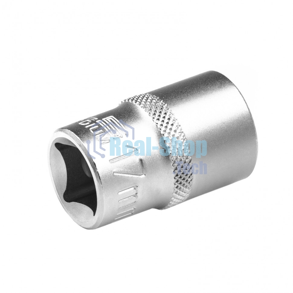 Головка торцевая, 17 мм, 12-гранная, CrV, под квадрат 1/2