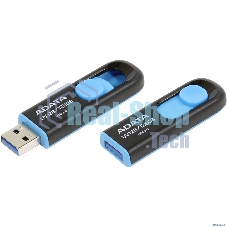 Флешка USB ADATA UV128 (AUV128-128G-RBE), 128Gb, USB 3.0, R/W 100/30, черный/синий