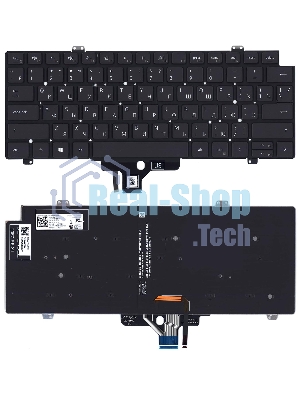 Клавиатура для ноутбука Dell Latitude 7520 9510 9520 черная с подсветкой