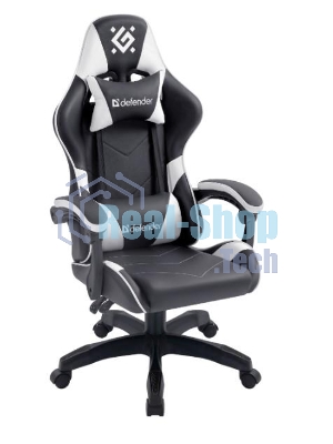 Кресло игровое Defender Companion черный/белый, класс 3, металл, PU