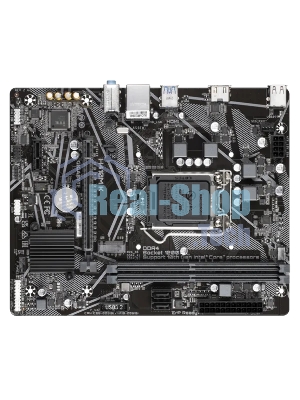 Материнская плата Gigabyte H410M K 2.0, LGA 1200, Intel Q470, 2xDDR4, 2xSATA, 1xM.2, 1xPCIe 3.0 x16, 1xPCIe x1, 1xHDMI, 1x 1Gb LAN, 2xUSB-A 3.2 Gen 1, 4xUSB-A 2.0, 3x3.5 мм, 7.1, mATX