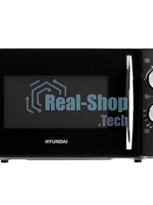 Микроволновая печь Hyundai HYM-M2050 черный, 20 л, 700 Вт, переключатели - поворотный механизм