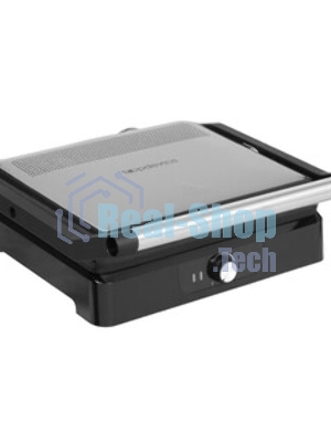 Гриль электрический Topdevice EG1/2200 Вт/0-240 °C/раскрытие на 180 °C/несъемные панели/черно-серебристый (TDSEG001_BK)