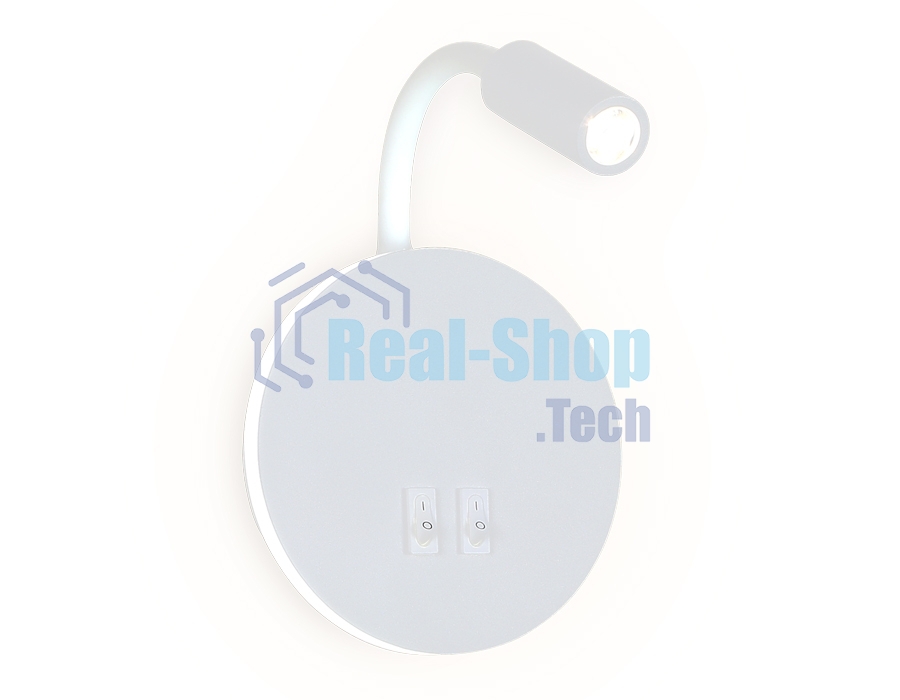 Настенный светодиодный светильник Ambrella light FW295 SWH белый песок LED 6400К+4200K 6W+3W D150*163