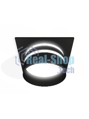 Комплект встраиваемого светильника Ambrella light XC7632042 SBK/FR черный песок/белый матовый MR16 GU5.3 (C7632, N7142)