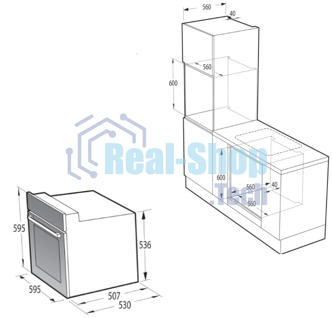 Духовой шкаф Электрический Gorenje BO6725E02ABGN черный
