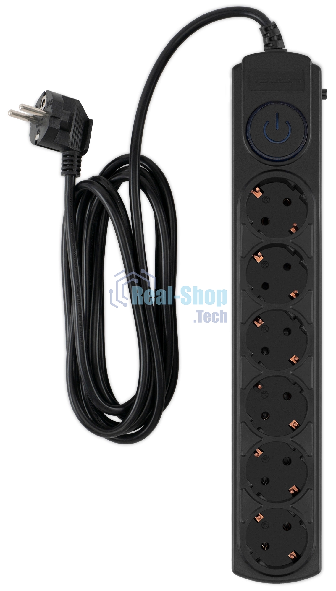 Сетевой фильтр Ippon BK-6-EU-3-10-B 3 м, 6 розеток, черный, коробка