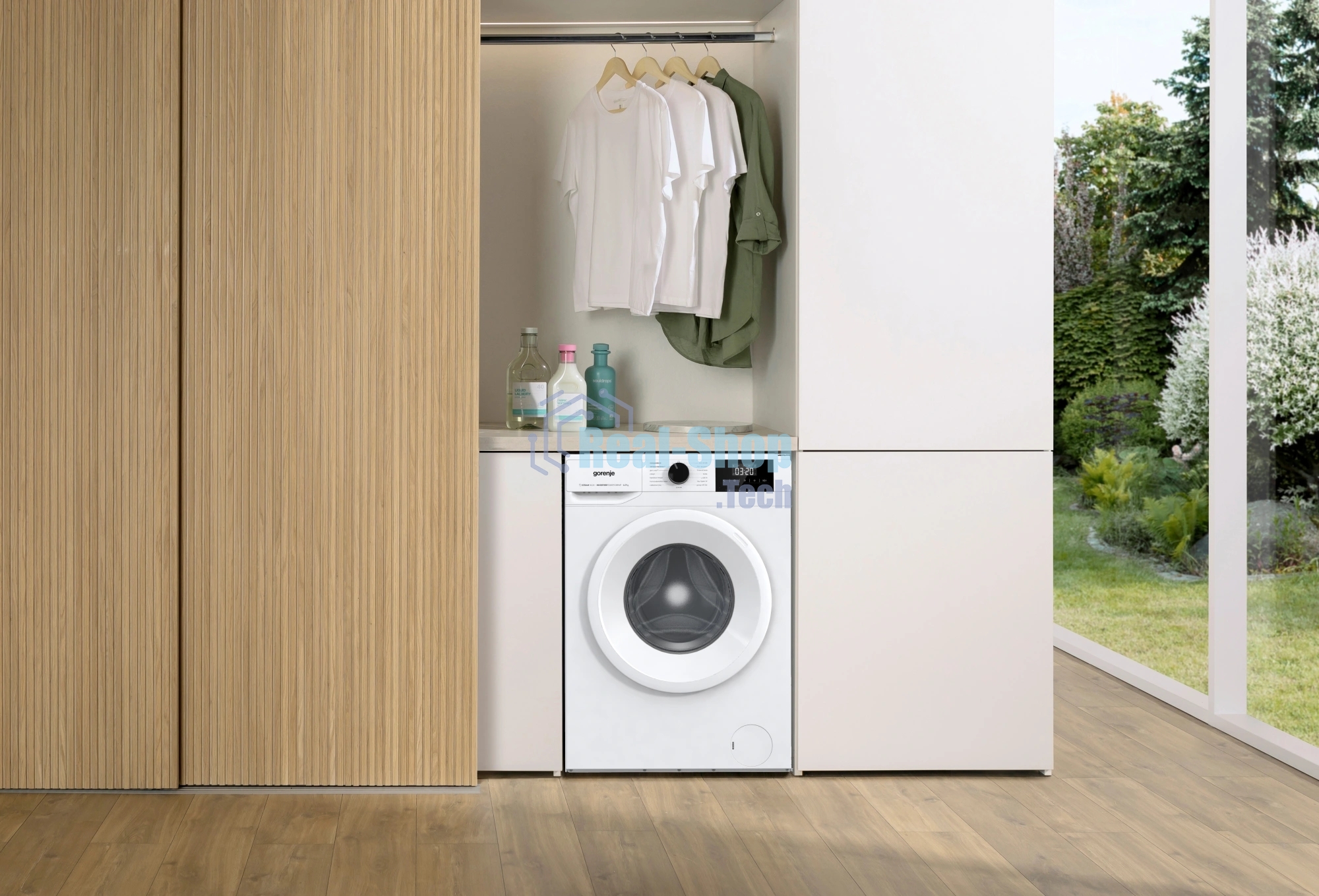 Стиральная машина Gorenje W5NGPI72SBS/C белый, загрузка фронтальная 7 кг, 1200 об/мин, класс A