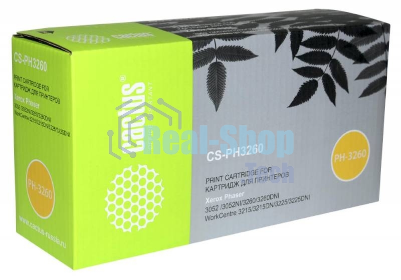 Картридж лазерный Cactus CS-PH3260 (106R02778) черный (3000 стр.) для Xerox Phaser 3052/3260/WC 3215/3225