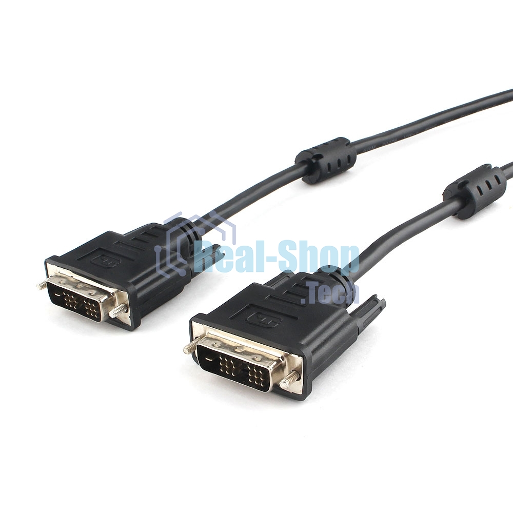Кабель DVI-D single link Cablexpert CC-DVIL-BK-10, 19M/19M, 3.0м, CCS, черный, экран, феррит.кольца, пакет