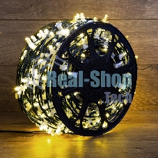 Гирлянда Neon-night LED Clip Light 12V шаг 150 мм, цвет диодов теплый белый, Flashing (белый)