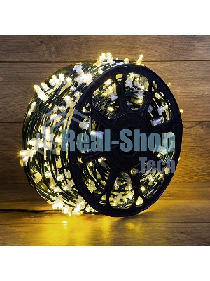 Гирлянда Neon-night LED Clip Light 12V шаг 150 мм, цвет диодов теплый белый, Flashing (белый)