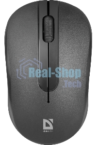 Мышь беспроводная Defender Hit MM-495 черный, 1600 dpi, радиоканал, USB, кнопки - 3