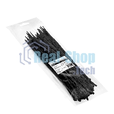 Стяжка (хомут) нейлоновая ExeGate CV66-400x4.8B (нейлон 6.6, 400x4.8 мм, неоткрывающаяся, halogen free, -40°C - +85°C, черная, 100 шт)