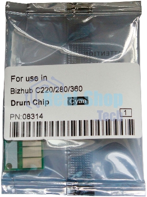Чип драм-юнита для KONICA MINOLTA Bizhub C220/C280/C360 CET CMY, (WW), 90000 стр., CET8314