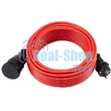 Удлинитель силовой Starwind ST-PS1.20/R-16 3x1.0 кв.мм 1 розет. 20 м ПВС 16A без катушки красный