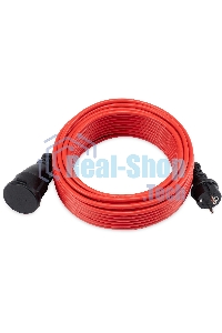 Удлинитель силовой Starwind ST-PS1.20/R-16 3x1.0 кв.мм 1 розет. 20 м ПВС 16A без катушки красный