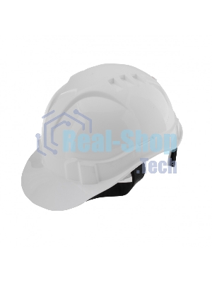 Каска защитная Сибртех с храповым механизмом, модель Европласт (К-03), белая Россия