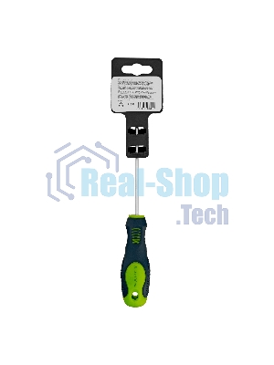 Отвертка Сибртех, SL3,0 х 100 мм, CrV, 2-х компонентная рукоятка