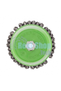 Щетка для УШМ Сибртех 150 мм, М14, Чашка, крученая проволока 0,5 мм